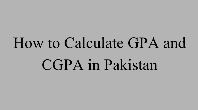 How To Calculate Gpa From Marks